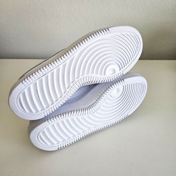 NEW Nike | Court Vision Alta In Glacier Blue White Sneakers, Womens 10 - Picture 8 of 8